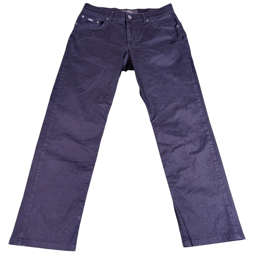 Brax Feel Good Cooper Ankle Pants Mens‎ 31x27.5 Black Regular Fit Straight Leg